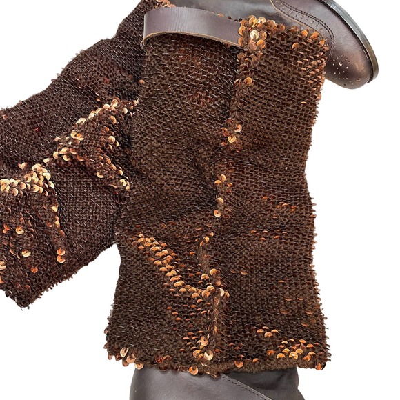 Irregular Choice Deadstock Women's Carnaby Queen Sequin Slouch Boot Size 10 - Picture 9 of 13